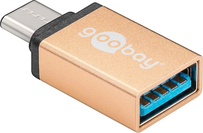 Wentronic Goobay gold, USB-C 3.1 [Stecker] auf USB-A 3.0 [Buchse]