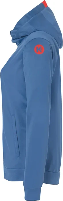 Kempa Player Hood Trainingsjacke ice grey/fluo red (Damen)