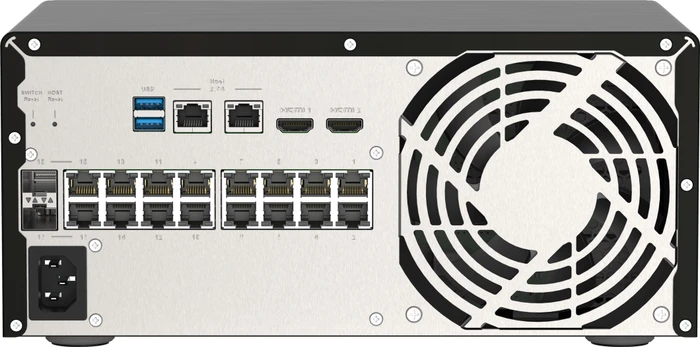 QNAP QGD-3014 Dual-System VM-Host & NAS Desktop Gigabit Smart Switch, 16x RJ-45, 2x RJ-45/SFP, 140W PoE+