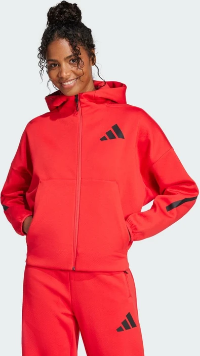 adidas Z.N.E. Zip Hoodie pure ruby (Damen)