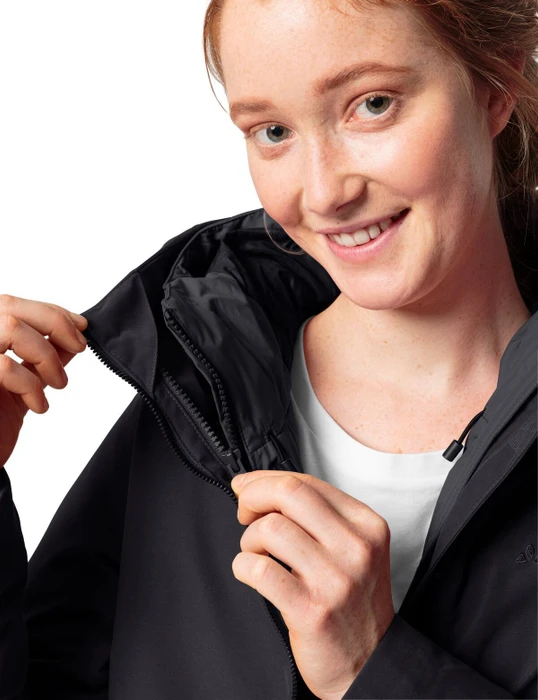 Vaude Annecy 3in1 III Funktionsmantel schwarz (Damen)