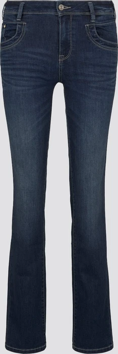 Tom Tailor Alexa Straight Jeans mit Bio-Baumwolle Jeans dark stone wash denim (Damen)