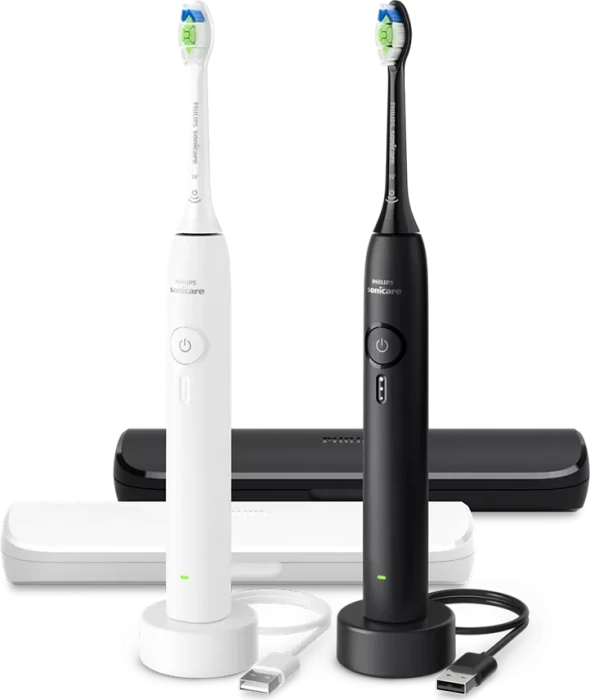 Philips HX4072/73 Sonicare 3100 schwarz/weiß + 2. Handstück