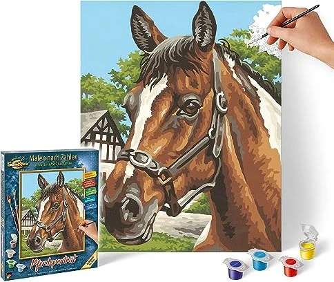 Schipper Arts & Crafts Malen nach Zahlen Pferdeportrait