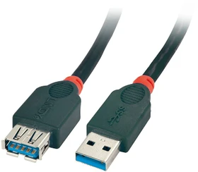 Lindy USB 3.0 Verlängerungskabel schwarz A/A, 3m (31483)