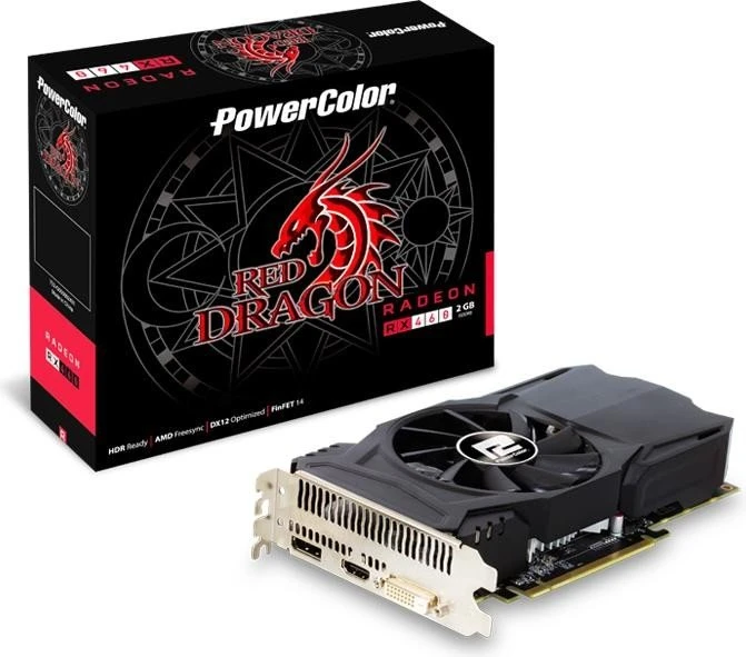PowerColor Red Dragon Radeon RX 460, 2GB GDDR5, DVI, HDMI, DP
