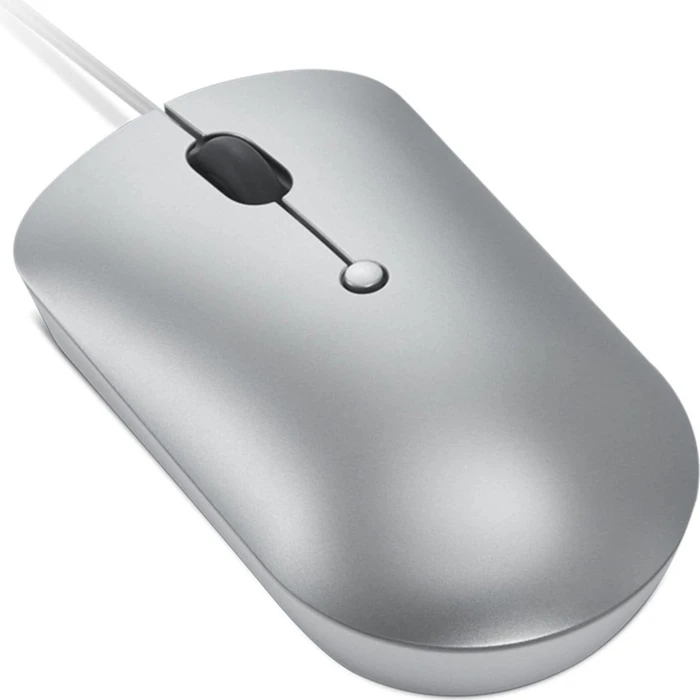 Lenovo 540 USB-C Wired Compact Mouse Cloud Grey, USB