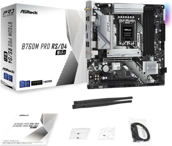 ASRock B760M Pro RS/D4 WiFi (Intel 1700)
