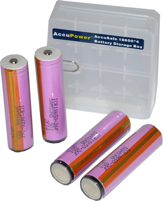 Samsung SDI Li-Ion 18650 2550mAh, 4er-Pack