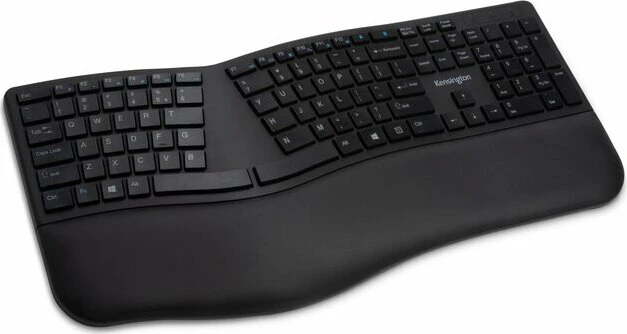 Kensington Pro Fit Ergo Wireless Keyboard, schwarz, USB/Bluetooth, EU