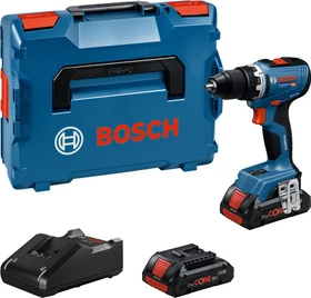 Bosch Professional GSR 18V-65 Akku-Bohrschrauber inkl. L-Boxx + 2 Akkus 4.0Ah