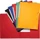 Exacompta Sammelmappe Colorspan 600g/m² mit Gummizug, A4, farbig sortiert, 10er-Pack (55950E)