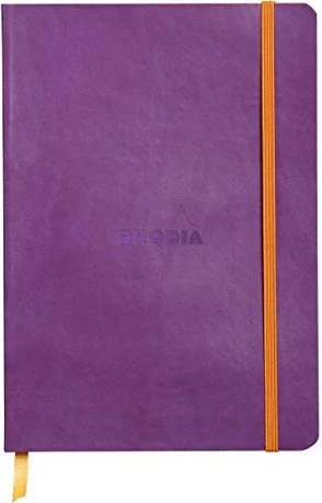 Rhodia Rhodiarama Notizbuch, A5, liniert, Softcover, violett, 80 Blatt