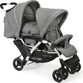 Chic4Baby Duo melange grau weiß