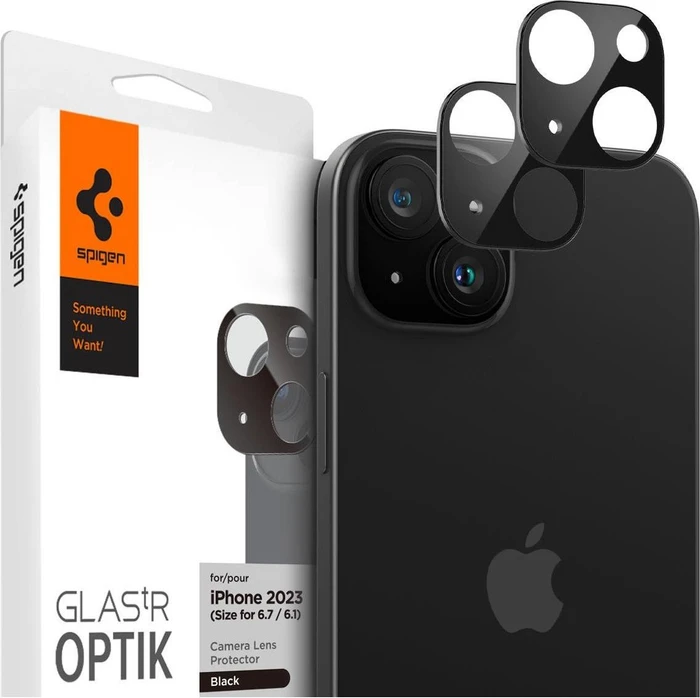 Spigen Optik Lens Protector für Apple iPhone 15/15 Plus schwarz