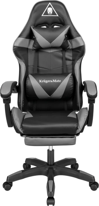 Krüger&Matz Warrior GX-150 Gamingstuhl, schwarz/grau