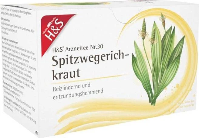 H&S Nr.30 Spitzwegerichkraut Arzneitee Beutel, 20 Stück