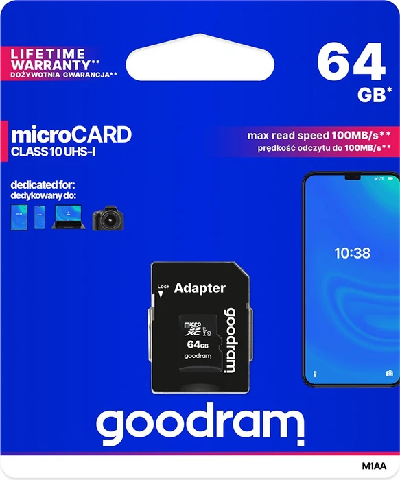 goodram M1AA R100 64GB Kit, UHS-I U1, Class 10
