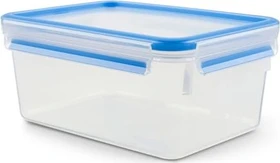 Emsa Clip&Close rechteckig Aufbewahrungsbehälter 2.2l blau