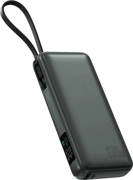 4smarts Enterprise mit integriertem USB-C Kabel 20000mAh 130W grau