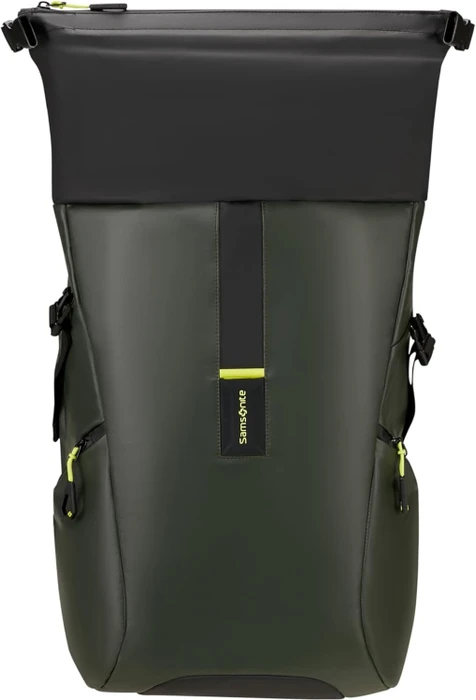 Samsonite Paradiver Light, Rolltop Backpack L, 17.3" Notebook-Rucksack, 49cm, 25/35l, erweiterbar, Jungle Green