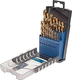kwb HSS-TIN Metallbohrer-Sortiment titannitriert inkl. Werkzeugbox, 19-tlg.