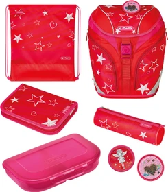 Herlitz SoftLight Plus Stars & Strips Schultaschen-Set, 6-tlg.