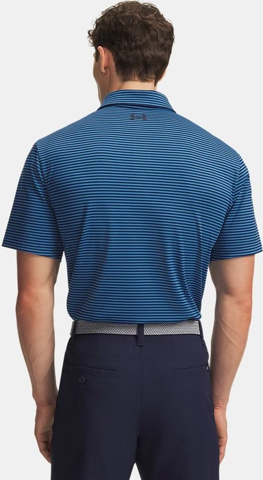 Under Armour Playoff 3.0 Stripe Poloshirt kurzarm midnight navy/aegean blue/white (Herren)