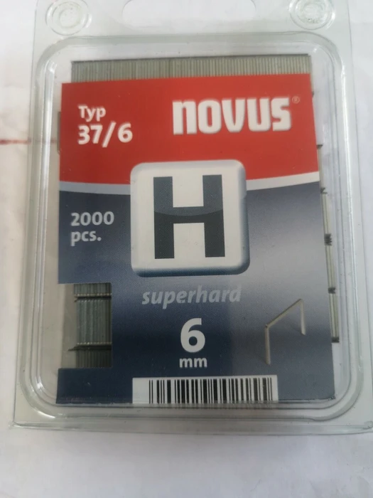 Novus Typ 37 superhart Tacker-Klammern, 6x10.6mm, 2000 Stück