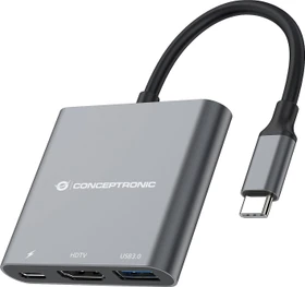 Conceptronic DONN01G 3-in-1 USB-C Adapter