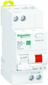 Schneider Electric FI/LS-Schalter Resi9 1P+N, 10A, B-Char., 30mA, Typ A, 10kA