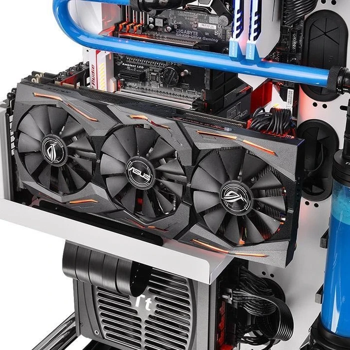 Thermaltake TT Premium PCI-E Extender Riser Card Cable, gerade, PCIe 3.0, 300mm