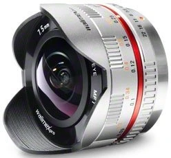 Walimex Pro 7.5mm 3.5 Fisheye für Micro-Four-Thirds silber