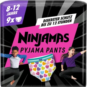 Pampers Ninjamas Pyjama Pants Girls Einwegwindel, 8-12J, 27-43kg, 9 Stück