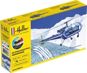 Heller Starter Kit SA 316 Alouette III Gendarmerie