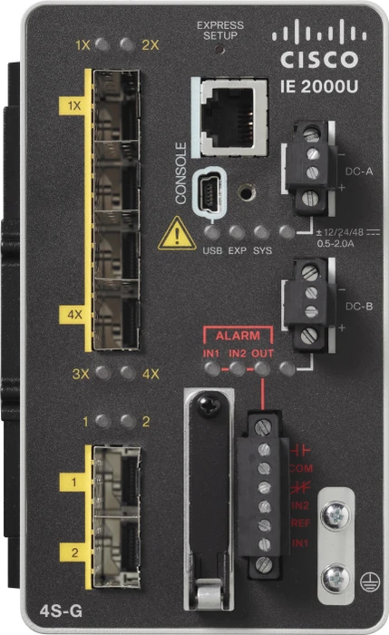 Cisco IE 2000 LAN Base Industrial Railmount Managed Switch, 6x SFP