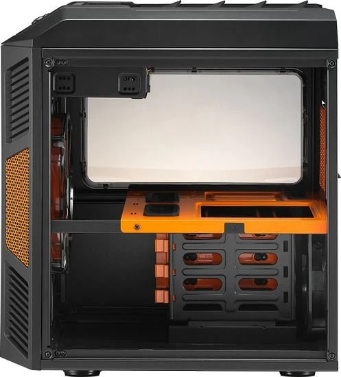 AeroCool Xpredator Cube Orange Edition, Acrylfenster