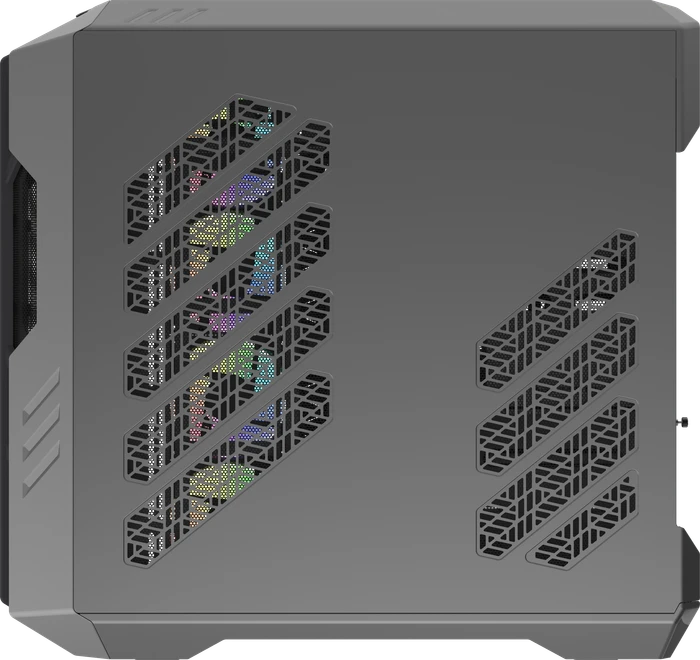 Cooler Master HAF 700, Titanium Grey, grau, Glasfenster