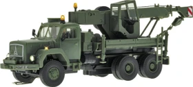 Viessmann - Spur H0 - CarMotion - MAGIRUS DEUTZ 3-achs Bergekran mit Rundumleuchte, Militär