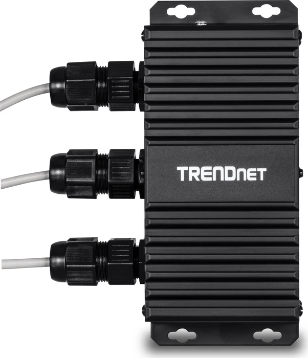 TRENDnet Industrial Wallmount Gigabit PoE-Extender, 3x RJ-45, 64W UPoE PD