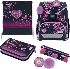 Herlitz Ultra Light Plus Blossom Dance Schultaschen-Set, 4-tlg.