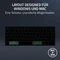 Razer Joro Portable Wireless Gaming Keyboard, schwarz, LEDs RGB, USB/Bluetooth, US Vorschaubild