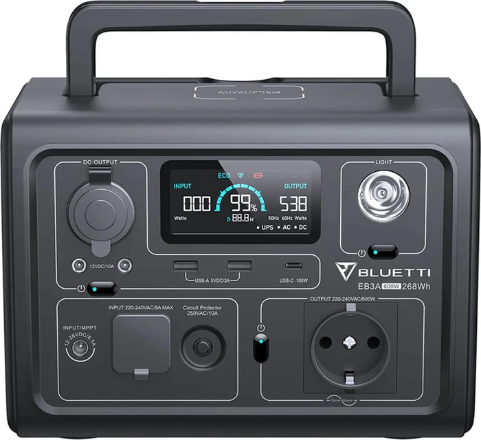 Bluetti EB3A Solargenerator, 268Wh