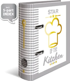Herma Ordner 2-Ring für Rezepte mit Motiv, 70mm, A5, Star of the kitchen