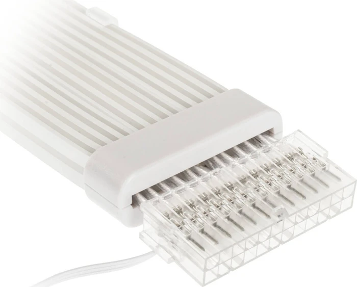 Kolink Umbra Radiant, 24-Pin ATX Verlängerungskabel, ARGB beleuchtet, weiß