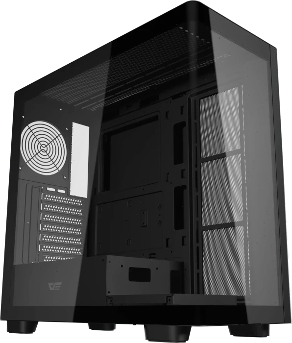 DarkFlash DS900G Black, USB-C, Glasfenster