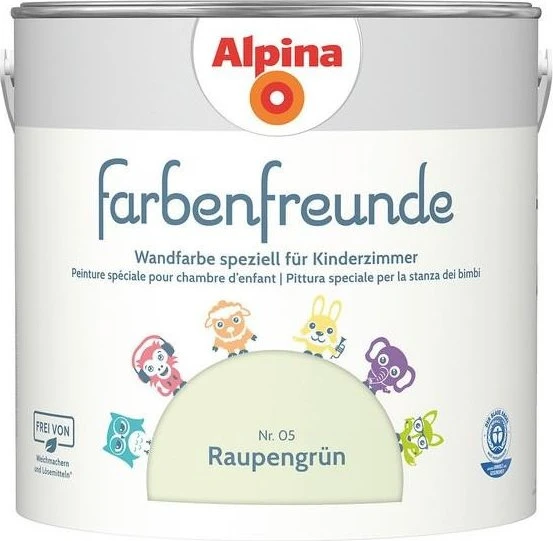 Alpina Farben Farbenfreunde Nr. 05 innen raupengrün, 2.5l