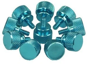 InLine Rändelschrauben für Gehäuse, blau, 10er-Pack