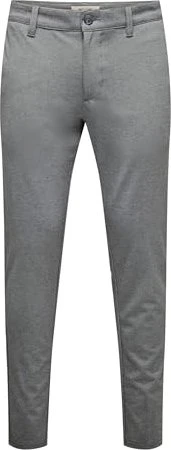ONLY & SONS Mark Slim Fit Chino Hose medium grey melange (Herren)