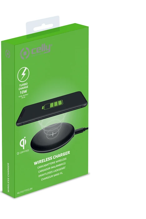 Celly Wireless Fast Charger Feeling schwarz